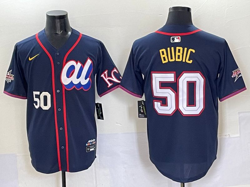 Men 2025 Kansas City Royals #50 Bubic Drak blue Nike MLB All Star jersey style 4->kansas city royals->MLB Jersey